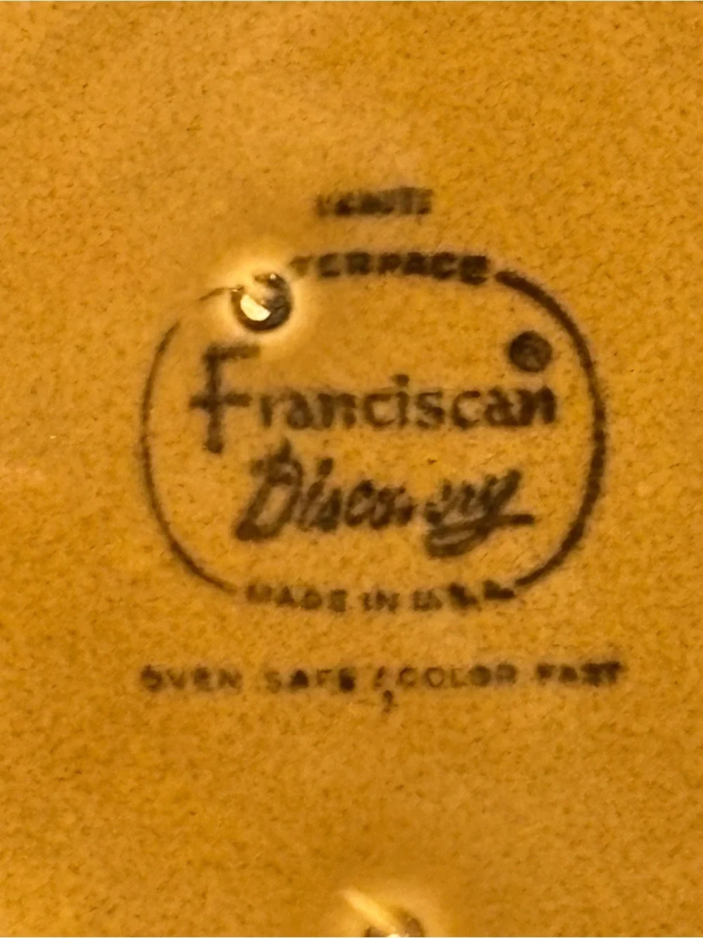 Vintage Franciscan DISCOVERY TAHITI Ceramic Plates, Set Of 4, 6.25”